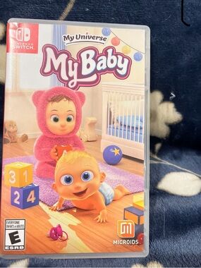 Nintendo My Baby Kids Game - Pink and Purple Nursery Art